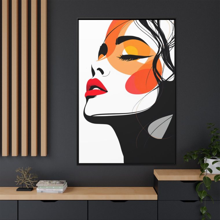 Abstract Face Canvas Wall Art – Perfect Gift for Art Lovers - Image 4