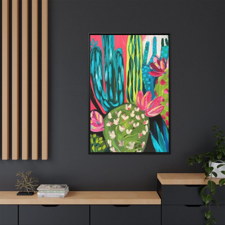 Maximalist Cactus Floral Abstract Art for Modern Spaces - Image 8