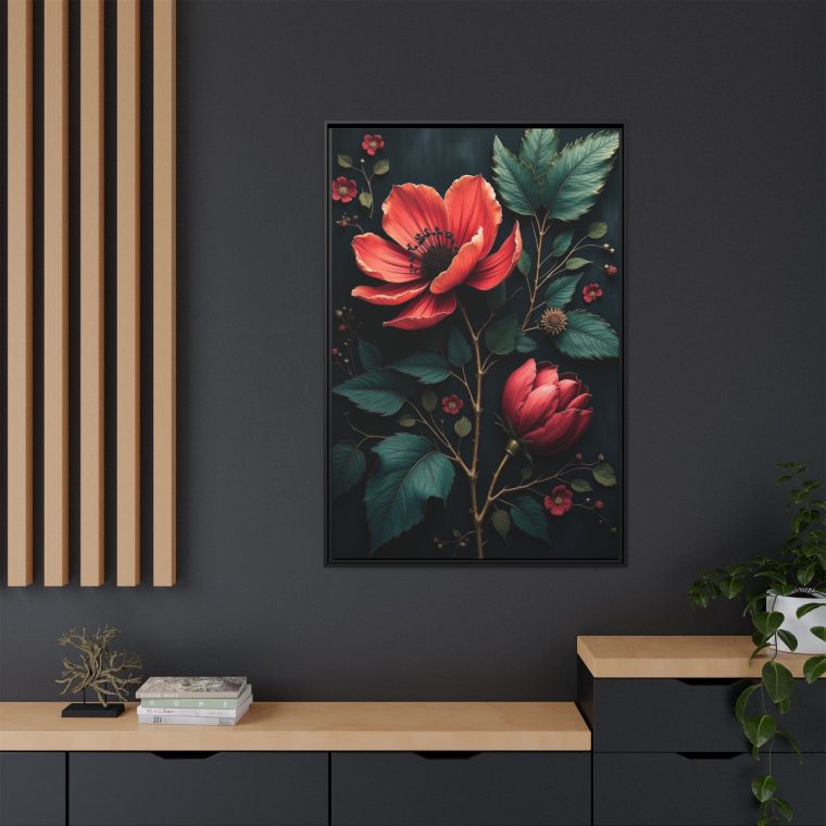 Obsidian Blooms Moody Wall Art Décor - Image 8
