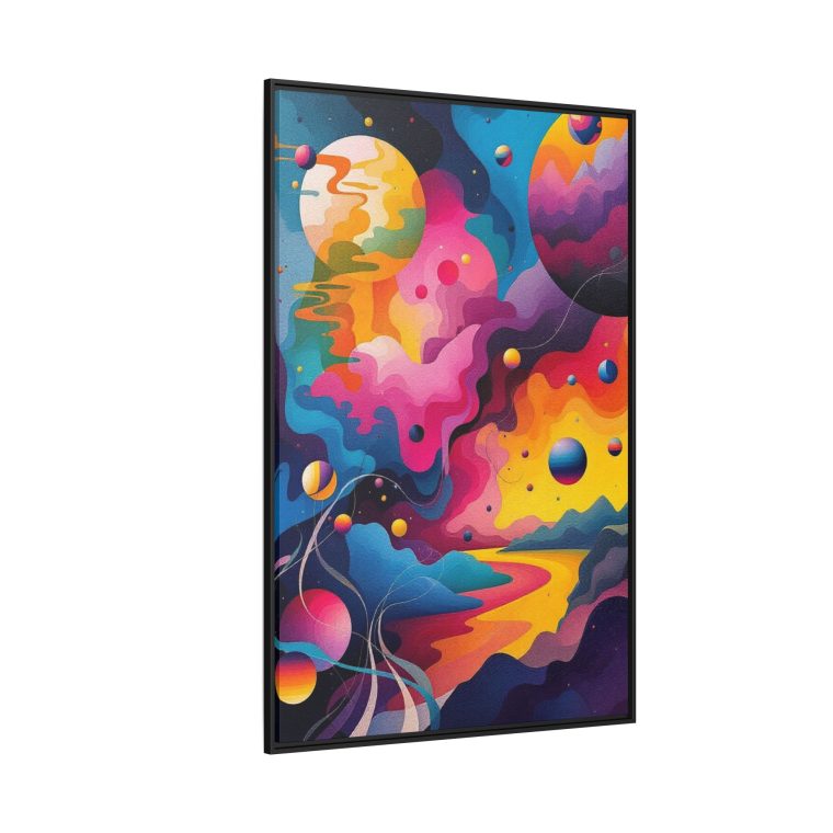 Modern Abstract Paint Swirls Large Canvas Wall Art - Image 34