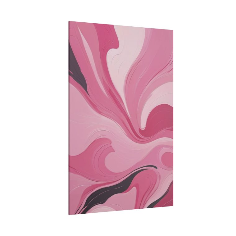 Gentle Pink Flow Abstract Oil Painting with Subtle Elegance - Image 14