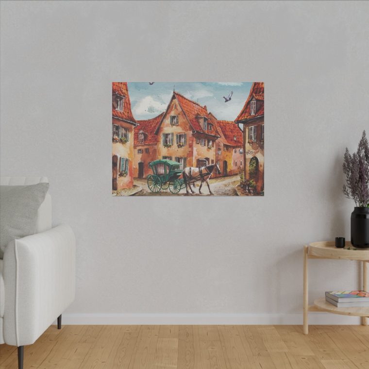 Tranquil German Village A Peaceful Watercolor Illustration - Image 7