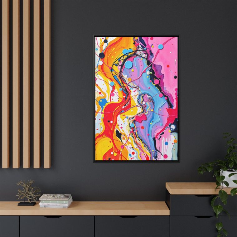 Abstract Bedroom Wall Art Calming Canvas Print - Image 8