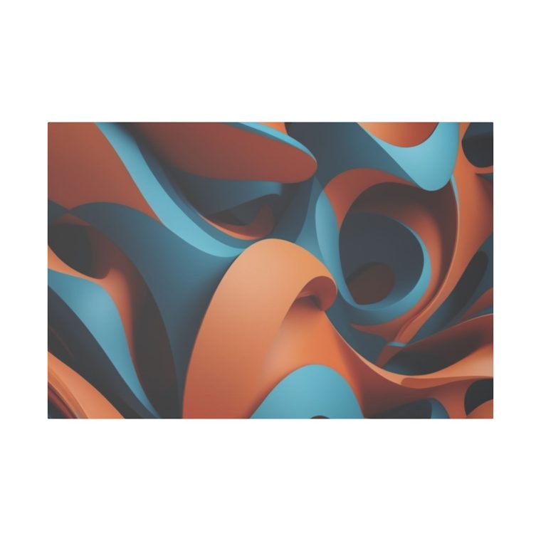 Dynamic Curves Modern Abstract 3d Wall Design - Image 5