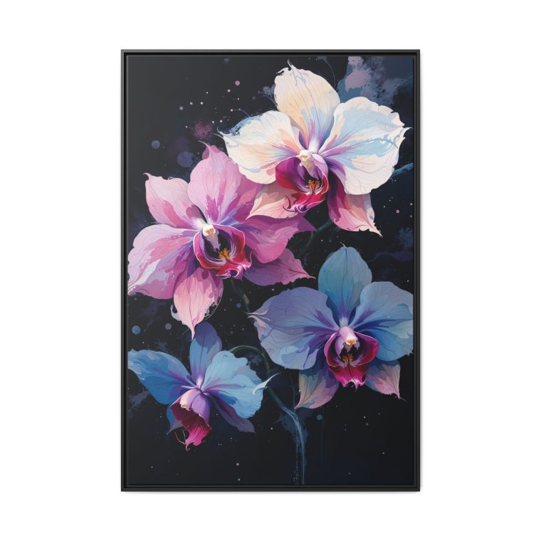 Ethereal Orchids Abstract Canvas Art of Love and Strength - Image 9