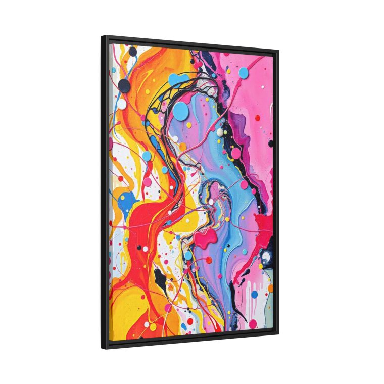 Abstract Bedroom Wall Art Calming Canvas Print - Image 2