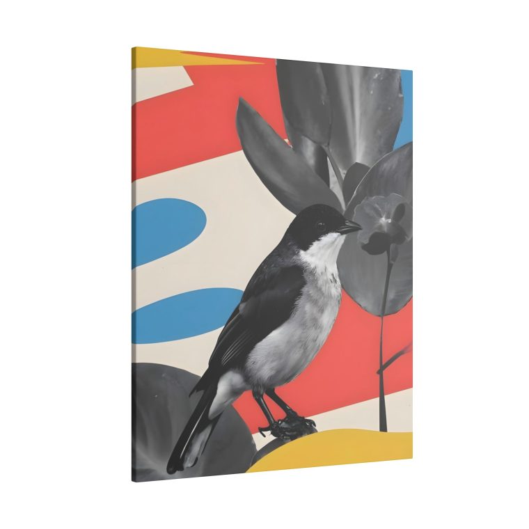 Birds Canvas Wall Art Natural Blue and Red Color - Image 18