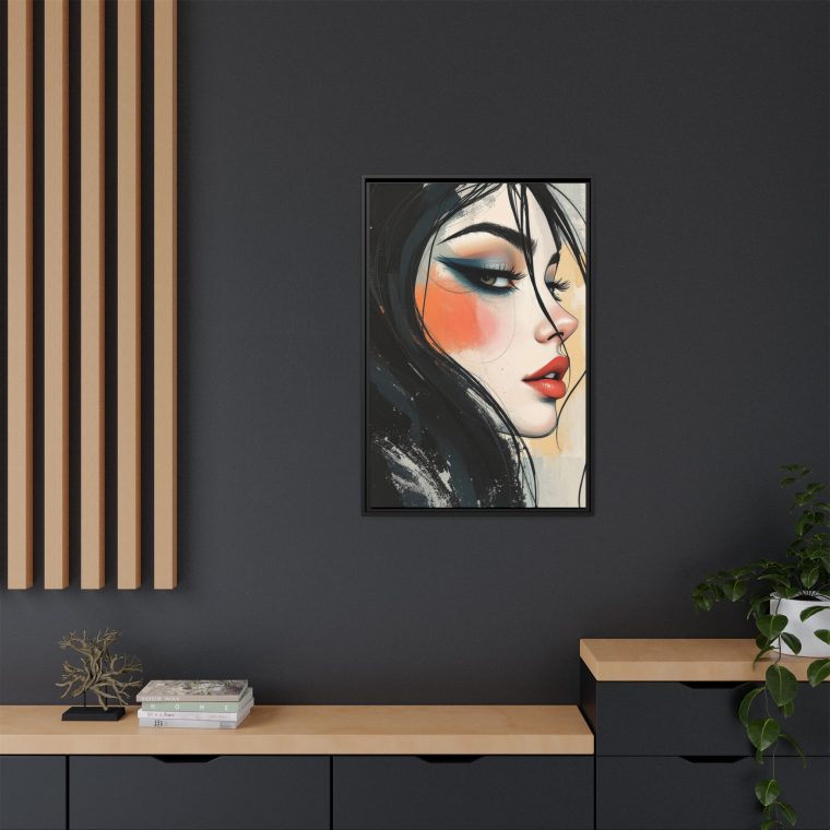 Bohemian Face Line Drawing - Natural Beige Wall Decor - Image 8