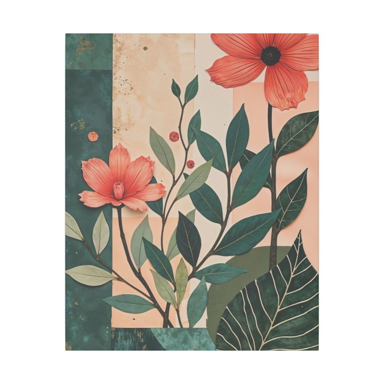 Flower Collage With Paper Cut Outs - Image 21