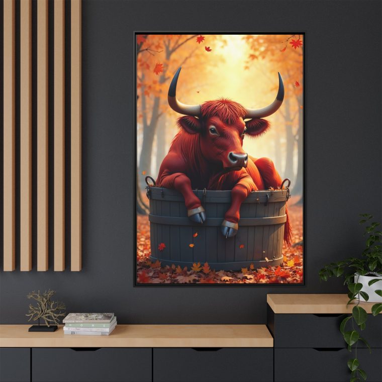 Farmhouse Fun Bull in a Tub Art - Image 4