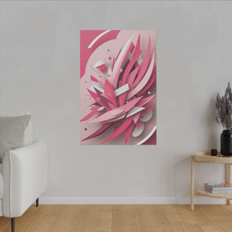 Explosive Pink Geometry Abstract Layers and Dynamic Design - Image 11