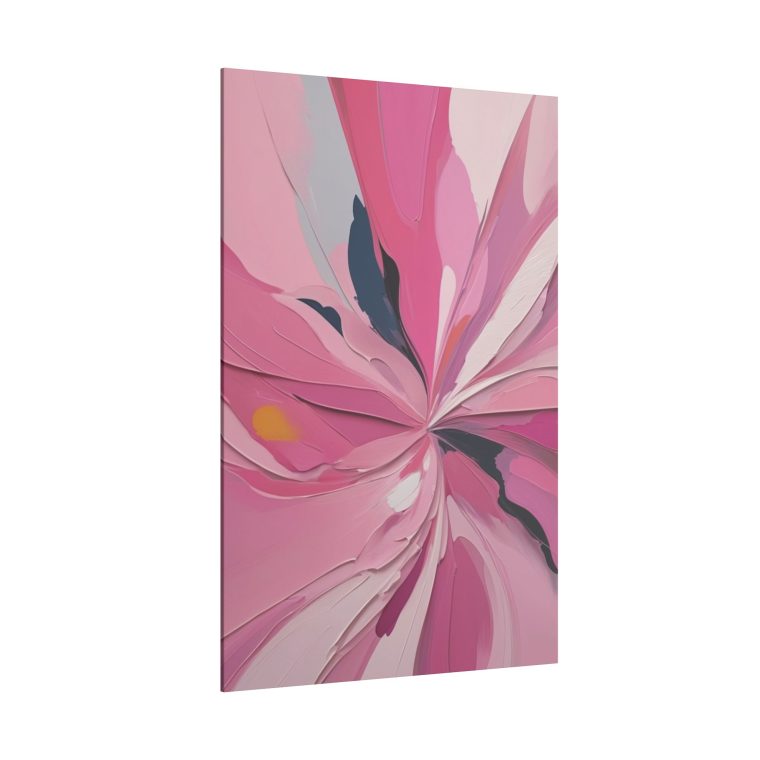 Elegant Flow Modern Abstract Oil Painting in Soft Pink Tones