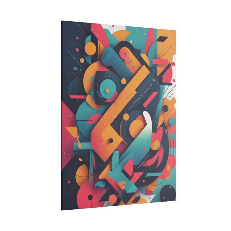 Geometric Kaleidoscope in Vibrant Harmony Wall Art - Image 14