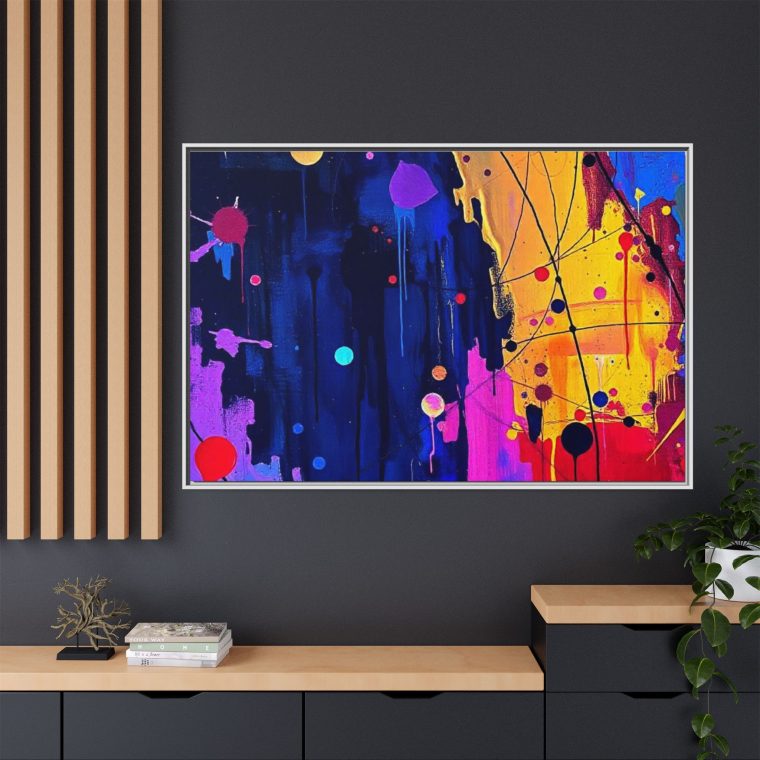 Abstract Hallway Wall Art Long Canvas Print - Image 44