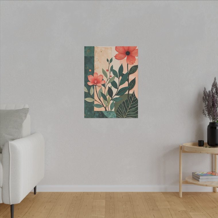 Flower Collage With Paper Cut Outs - Image 7