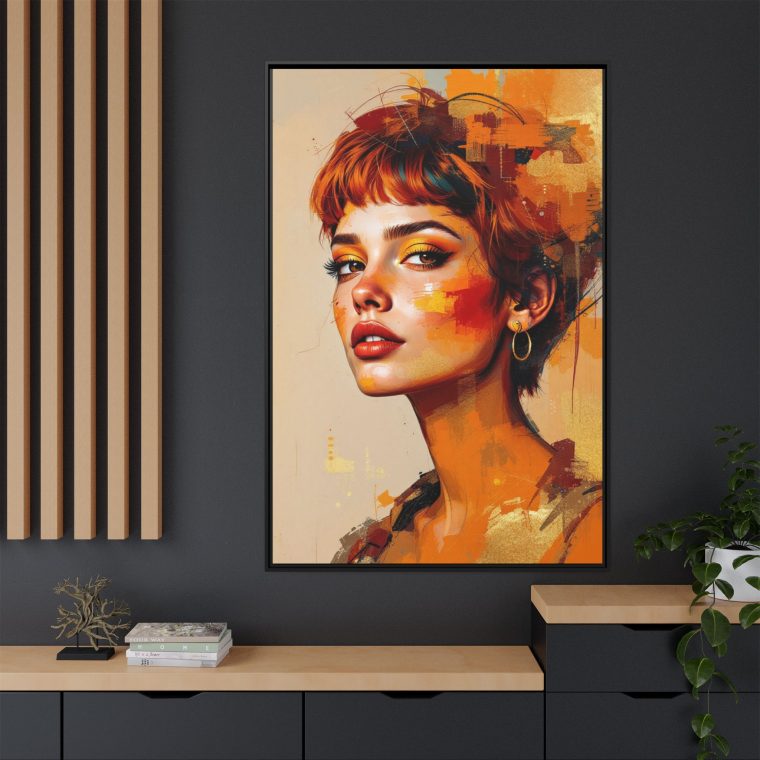 Neutral Boho Face Art Print - Modern Bohemian Wall Decor - Image 4