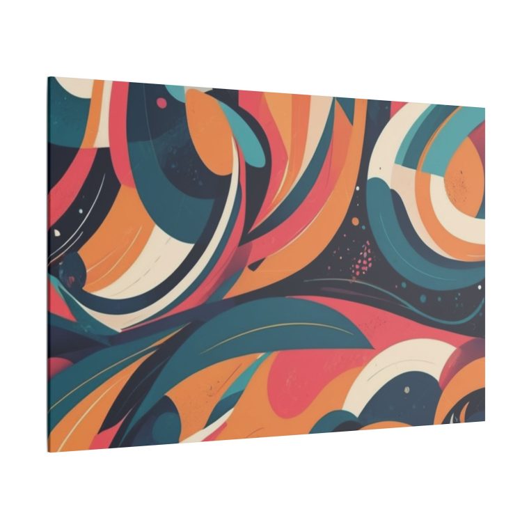 Dynamic Curves Modern Abstract Wall Art Pattern