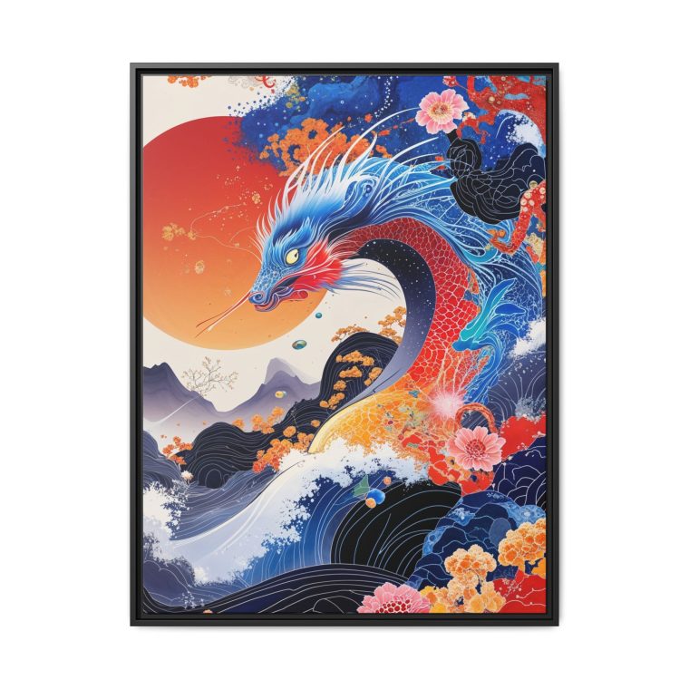 Exclusive Japanese Dragon Canvas Print - Image 13