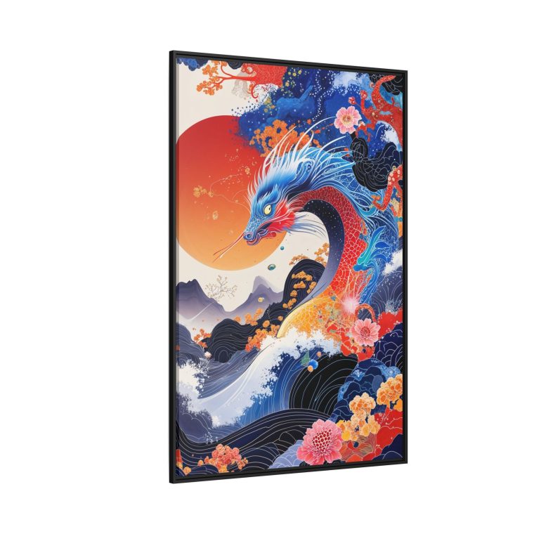 Exclusive Japanese Dragon Canvas Print - Image 2