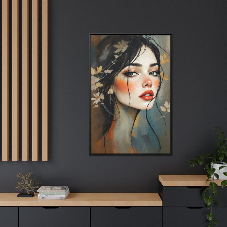 Abstract Boho Woman Face - Natural Aesthetic Wall Art - Image 12