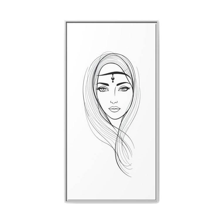 Framed Abstract Face Wall Art Contemporary and Chic Design - Image 29