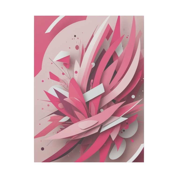 Explosive Pink Geometry Abstract Layers and Dynamic Design - Image 13