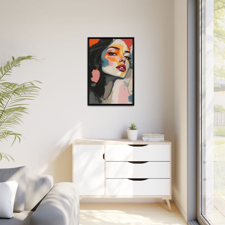 Bohemian Abstract Portrait Natural Modern Wall Art - Image 7