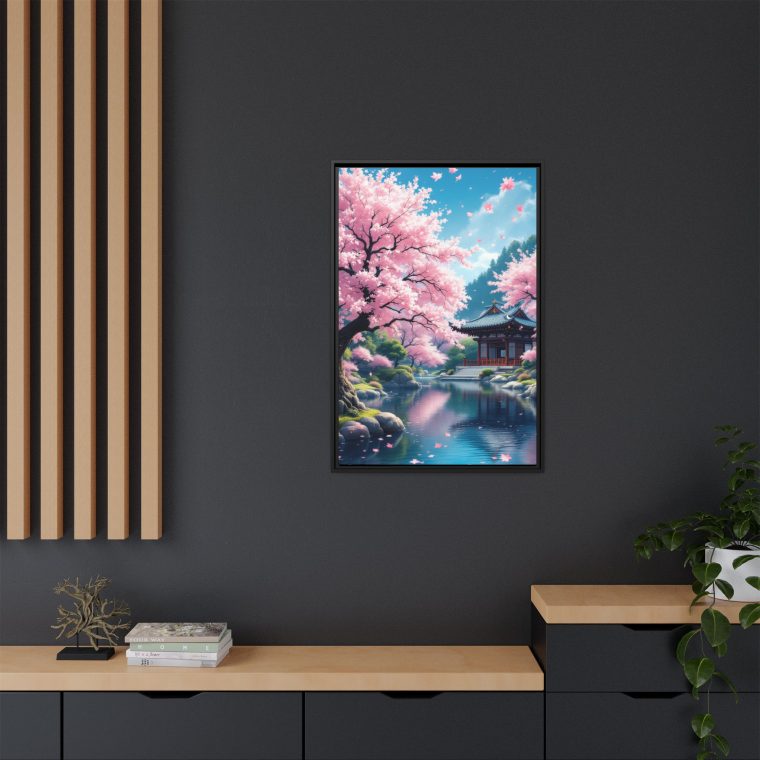 Traditional Japanese Temple Canvas Print Peaceful Home Decor - Image 4