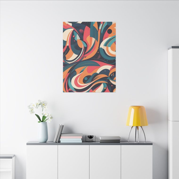Dynamic Curves Modern Abstract Wall Art Pattern - Image 36