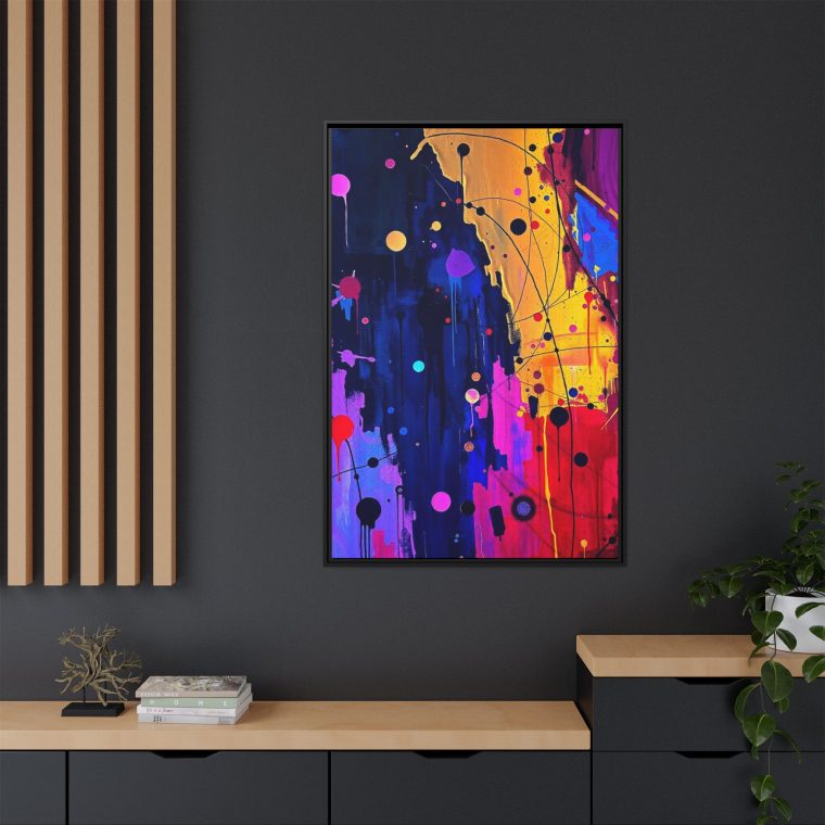 Abstract Hallway Wall Art Long Canvas Print - Image 4