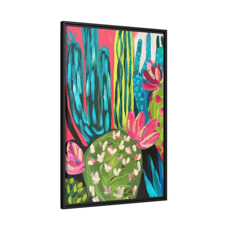 Maximalist Cactus Floral Abstract Art for Modern Spaces - Image 2