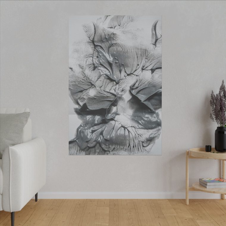 Elevated Elegance Top-View Grey Paint Wall Art - Image 11
