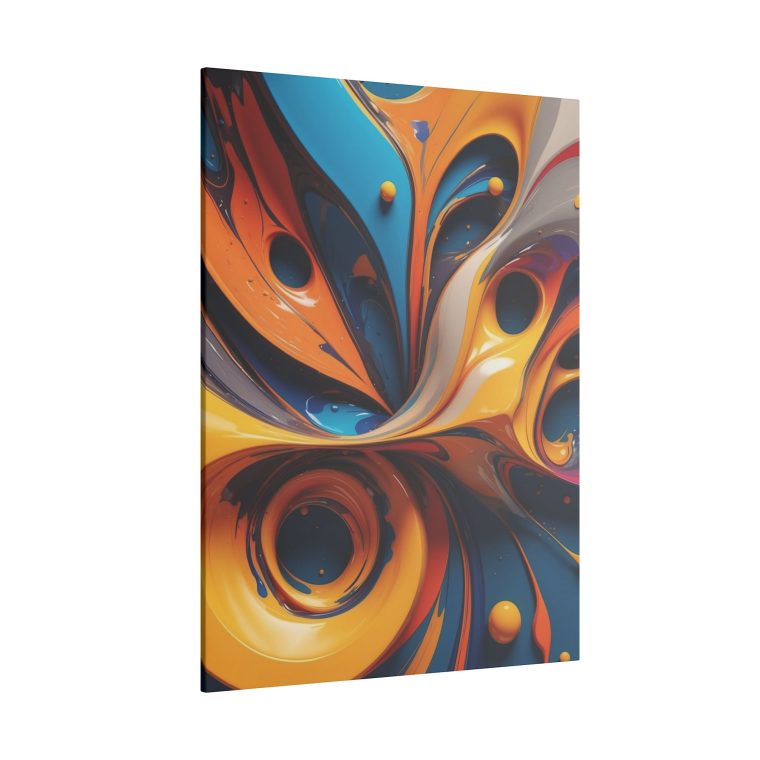 Swirling Energy Abstract Modern Oil Painting for Artistic Wall Decor - Image 6