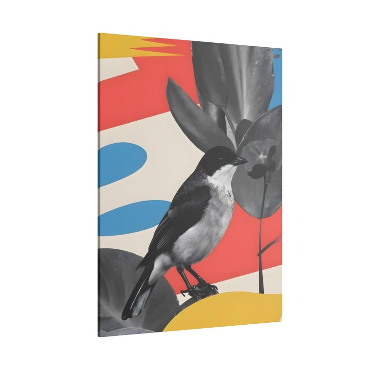 Birds Canvas Wall Art Natural Blue and Red Color - Image 10