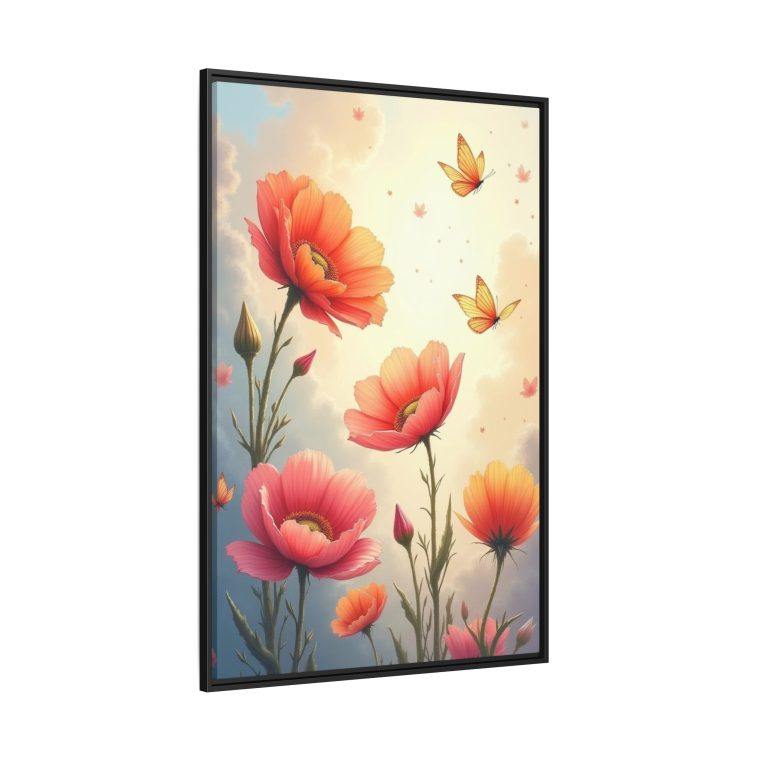 Petals in the Air Floating Floral Canvas - Image 10