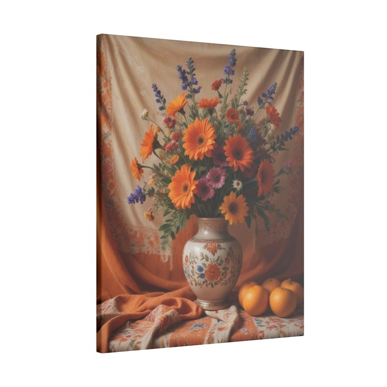 Modern Craft in a Vintage Frame Boho Floral Art - Image 14