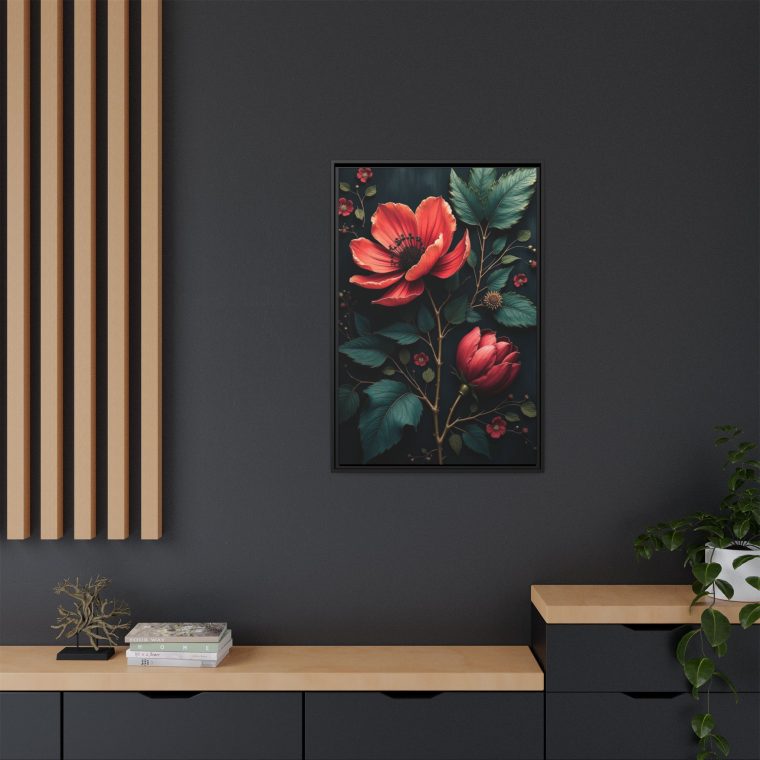 Obsidian Blooms Moody Wall Art Décor - Image 4