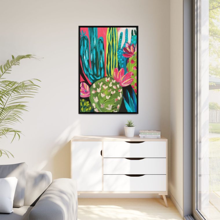 Maximalist Cactus Floral Abstract Art for Modern Spaces - Image 7