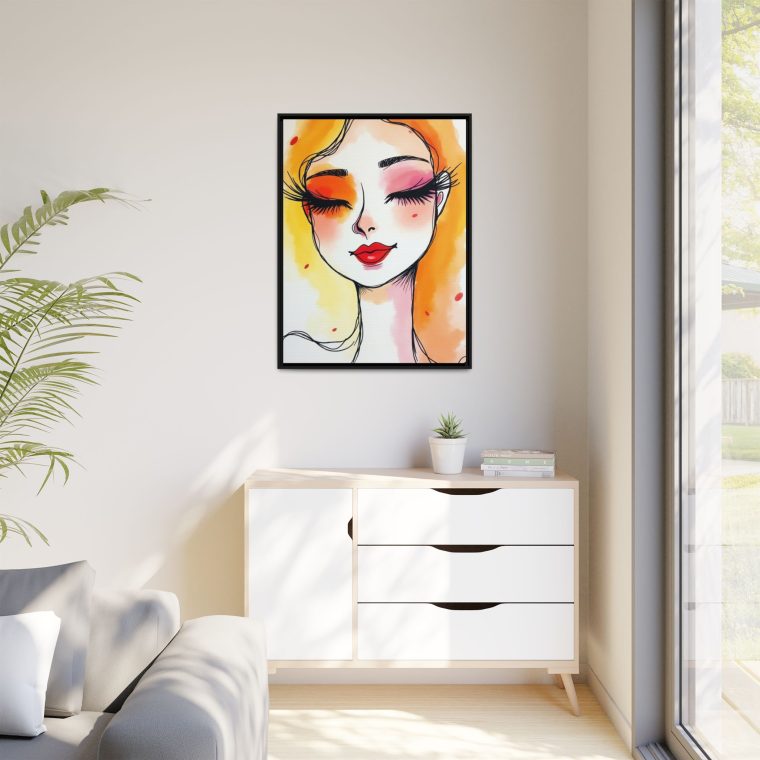 Abstract Face Duo Wall Art Set – Minimalist Pair of Canvas Prints - Image 15