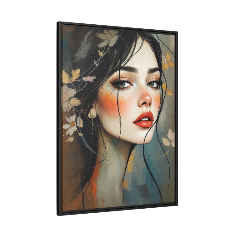 Abstract Boho Woman Face - Natural Aesthetic Wall Art - Image 14