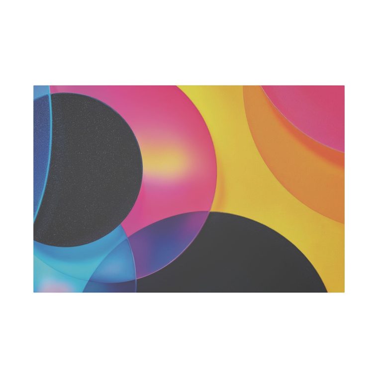 Radiant Geometry Abstract Shapes in Cyan, Pink, and Yellow - Image 13