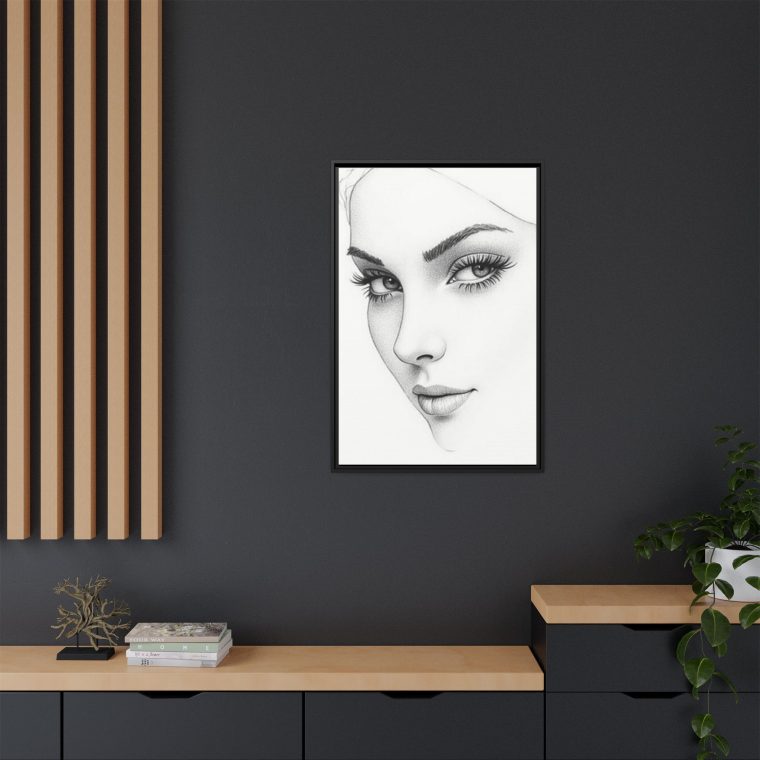 Abstract Line Art Face Wall Décor Perfect for Modern Interiors - Image 4