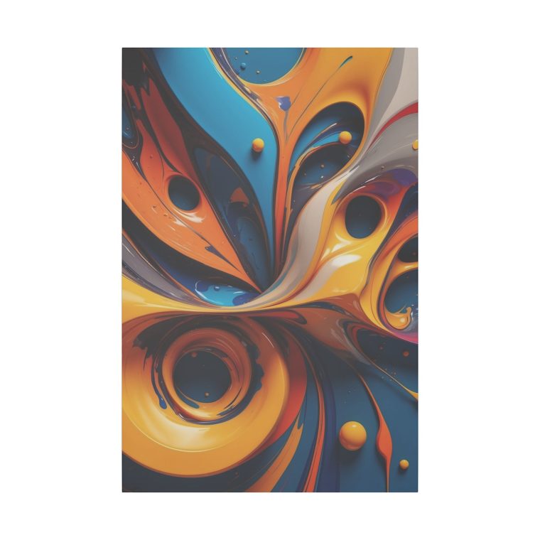 Swirling Energy Abstract Modern Oil Painting for Artistic Wall Decor - Image 9