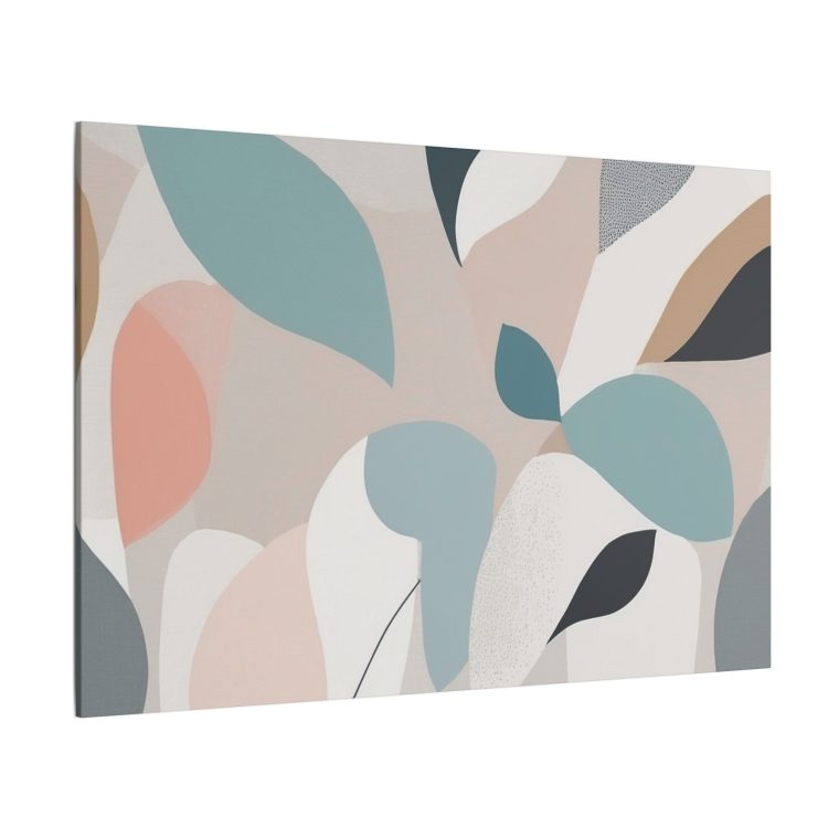 Botanical Bliss: Abstract Leaf Pattern Wall Art for Modern Interiors - Image 18