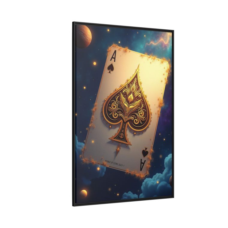 Golden Ace of Cosmic Dust Big Canvas Prints - Image 2