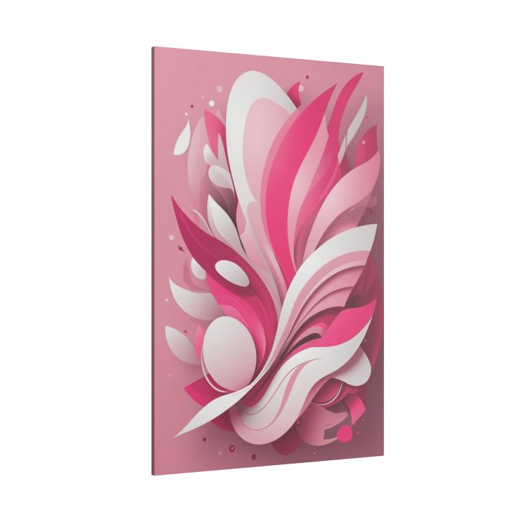 Blooming Abstraction Dynamic Pink Layers and Sculpted Forms - Image 10