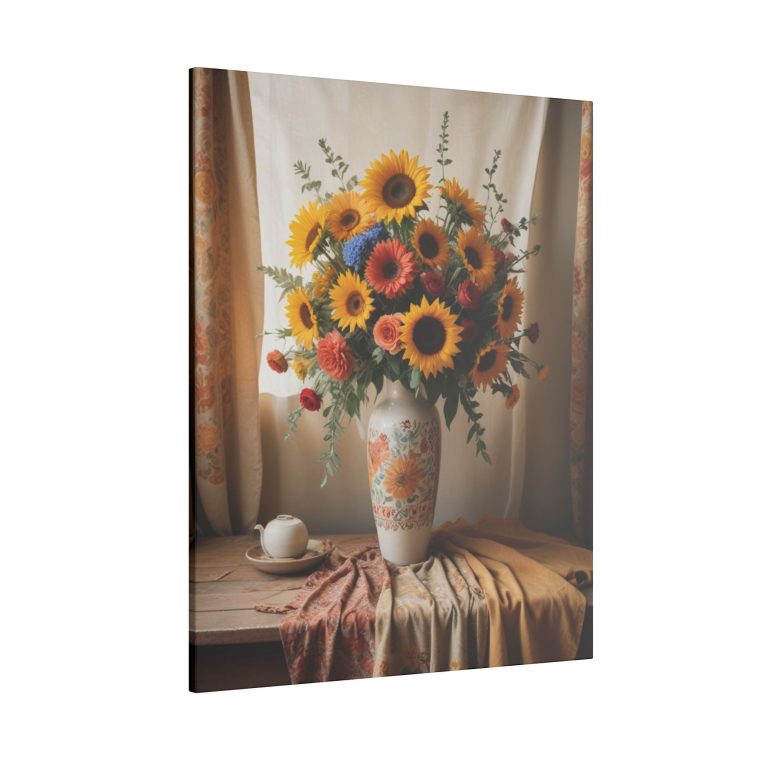 Vintage Simplicity Boho Vase of Flowers in Art - Image 14