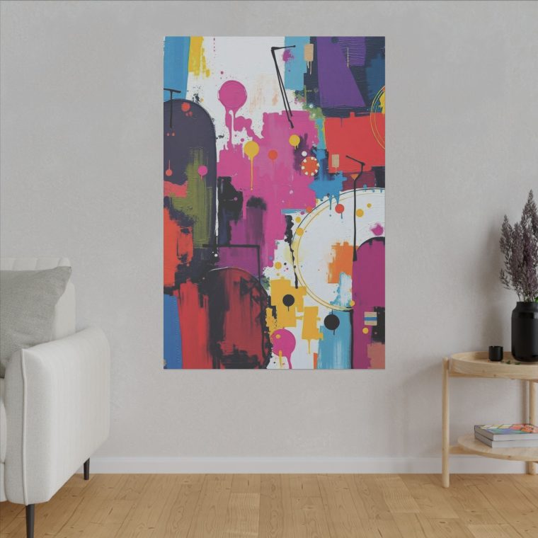 Vivid Fusion Wall Art A Dance of Colors and Textures - Image 11