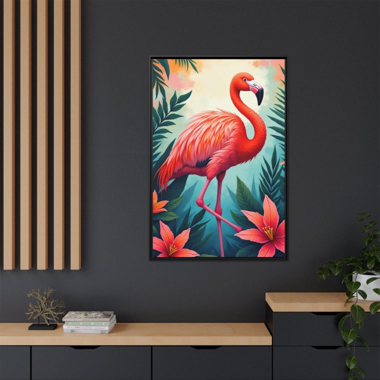 Flamingo Bliss Tropical Canvas Art with Modern Flair - Image 12