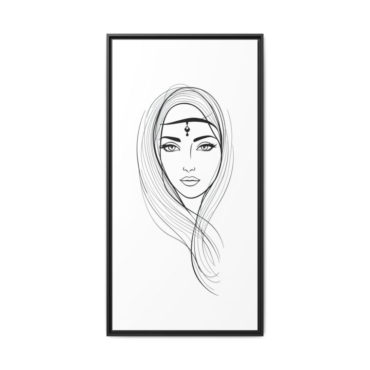 Framed Abstract Face Wall Art Contemporary and Chic Design - Image 21